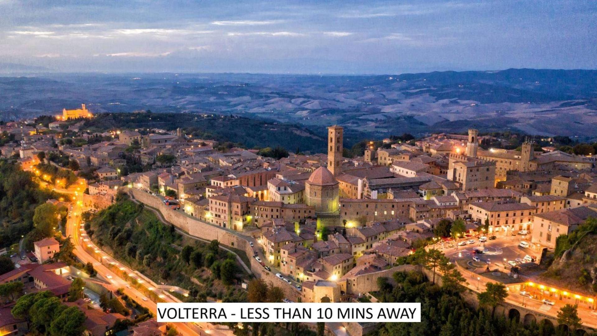 Lacollinatuscany Between San Gimignano And Volterra Luaran gambar