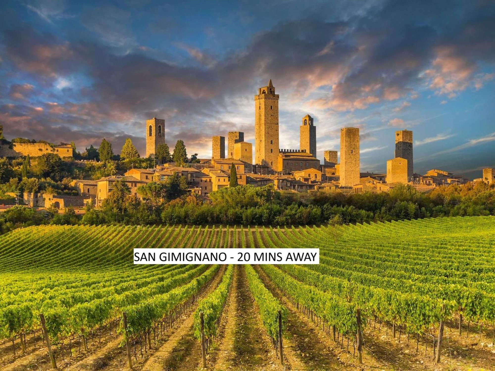 Lacollinatuscany Between San Gimignano And Volterra Luaran gambar
